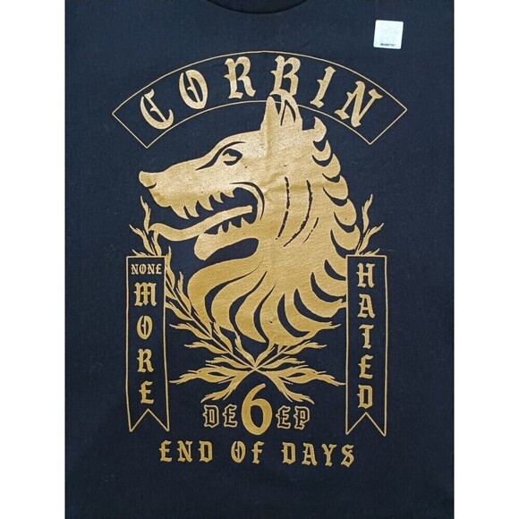 WWE King Corbin T-Shirt Boy's Size XXL Wolf Graphic Short Sleeve - Picture 2 of 7